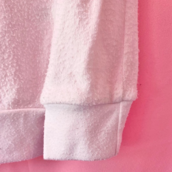 "Girls Just Wanna Have Fund$" White Black Sweatshirt Top XS Extra Small Leith - Picture 4 of 5